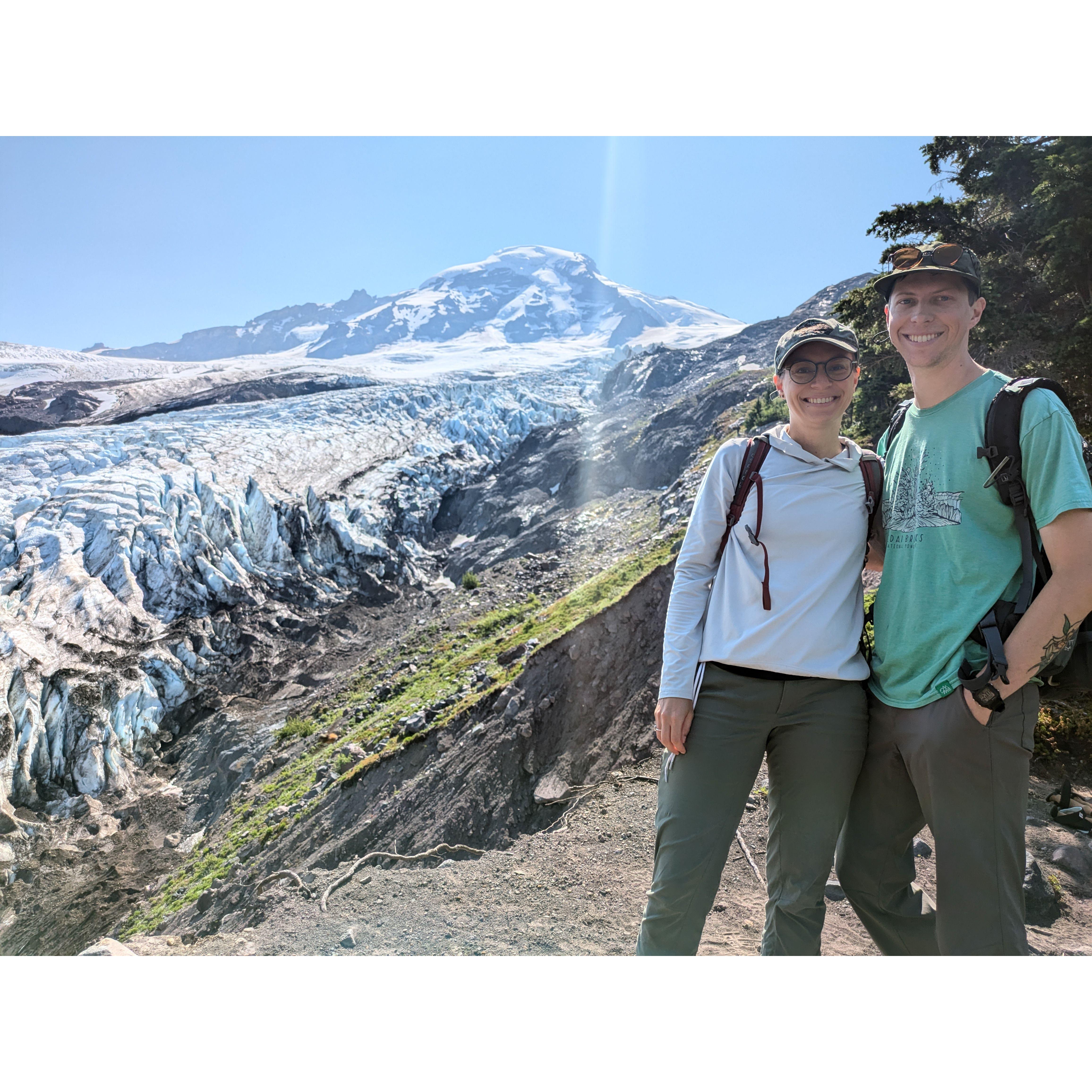 Coleman glacier on the west slope of Mt. Baker.