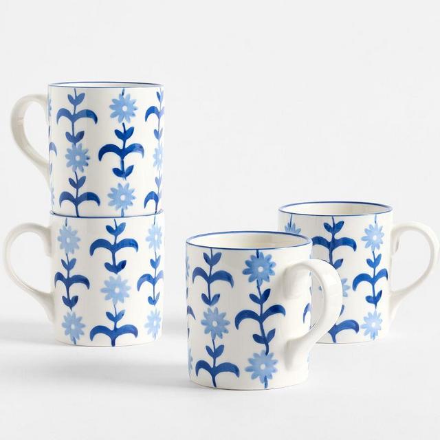 Mark D. Sikes Clementine Mugs, Set of 4 - Multi