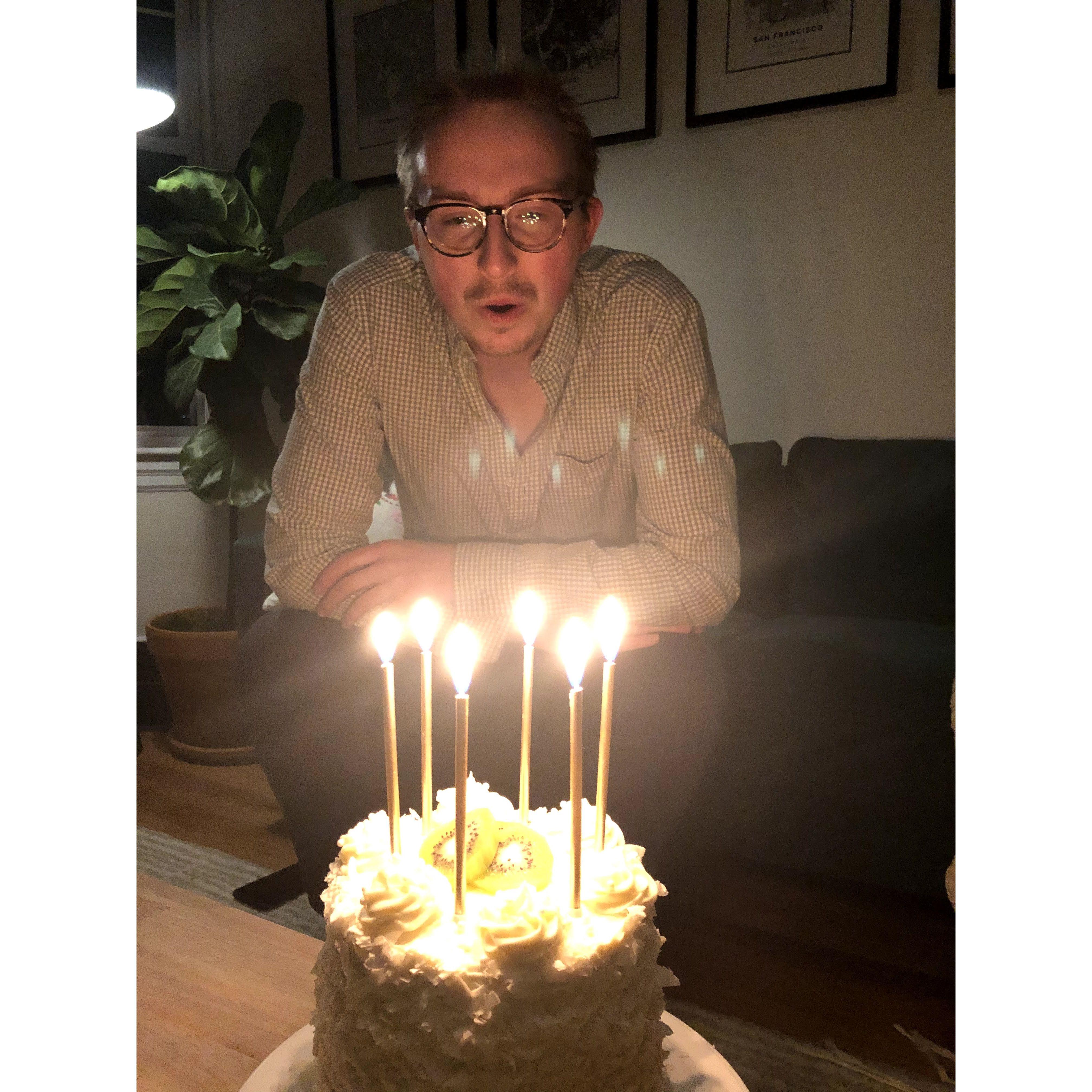 We celebrated COVID birthdays and did a lot of cuddling and catching up on board games, books, and movies. We tried for a while to watch every Best Picture winner and failed...