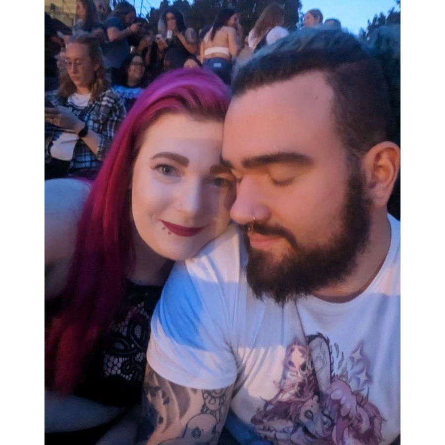 Us together at a concert at Red Rocks!