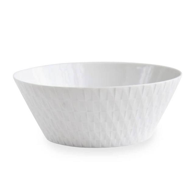 Bernardaud Twist White Salad Bowl, 9.5"