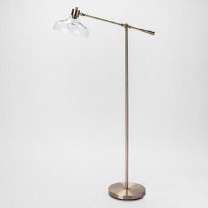 Crosby Glass Shade Floor Lamp Brass Lamp Only - Threshold™