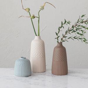 Stoneware 3 Piece Vase Set