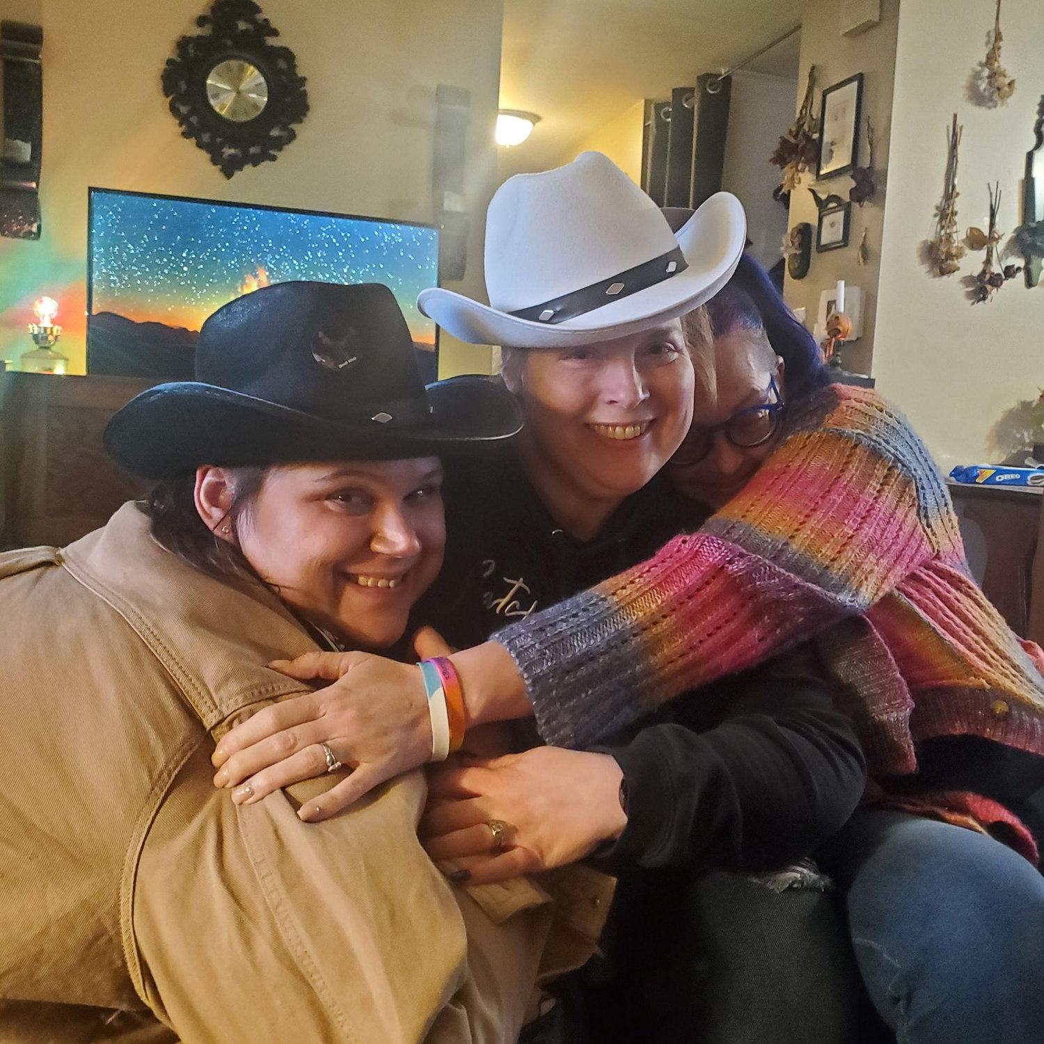 Delaney, R.W., & Katja at Cowboy Soup Night