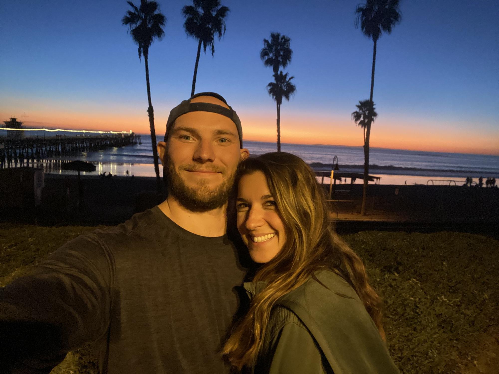 Our favorite place with the BEST sunsets is in San Clemente, CA.