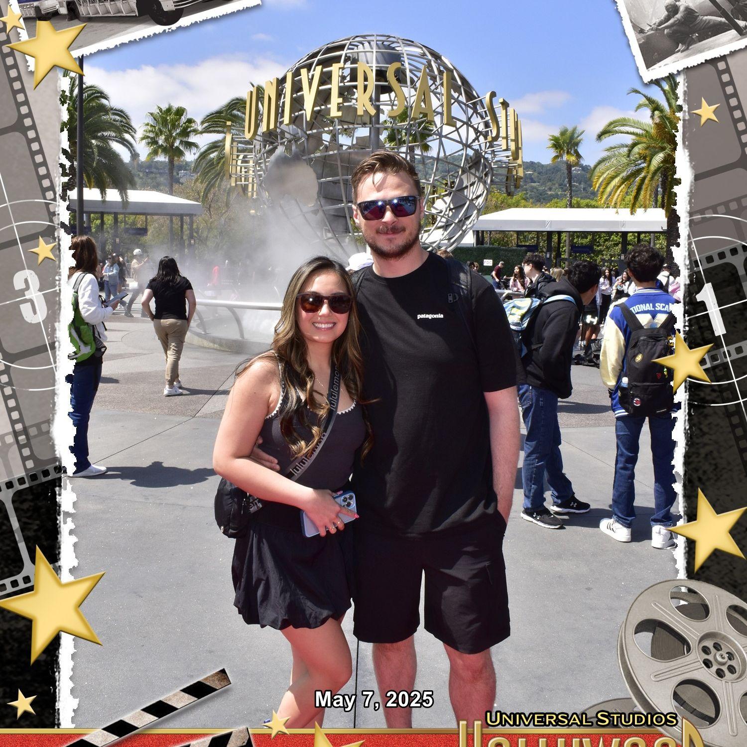 Mason's first time in Universal Studio California
