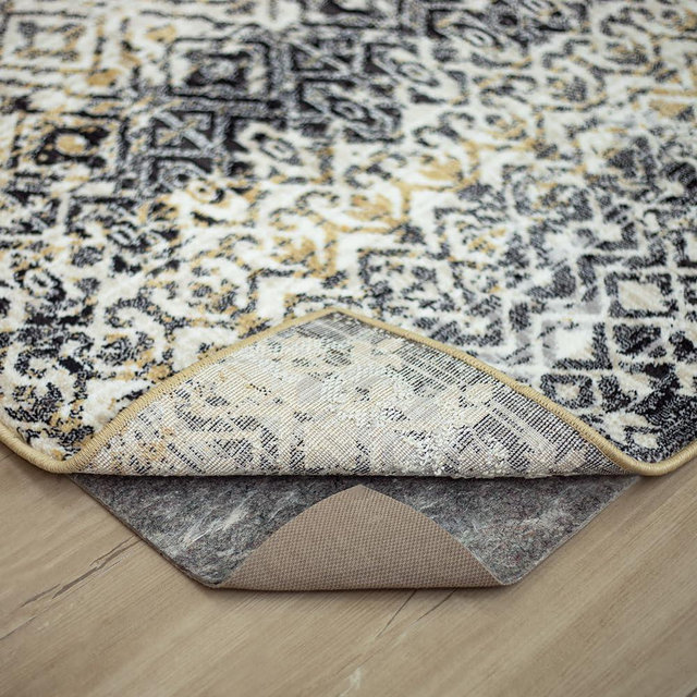 Mohawk Home 8' x 11' Non Slip Rug Pad Gripper 1/4 Thick Dual Surface Felt + Rubber Gripper - Safe for All Floors