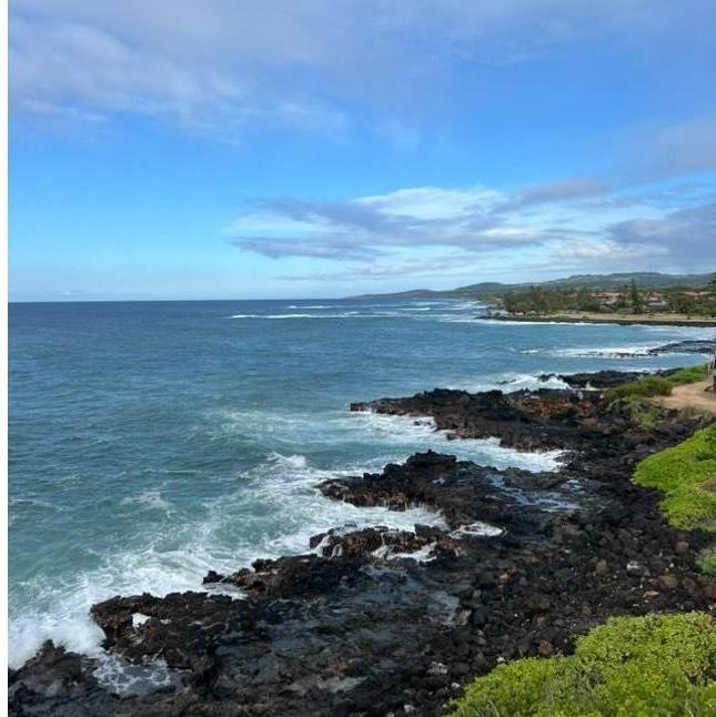 View from our vacation rental in Poipu, Kauai