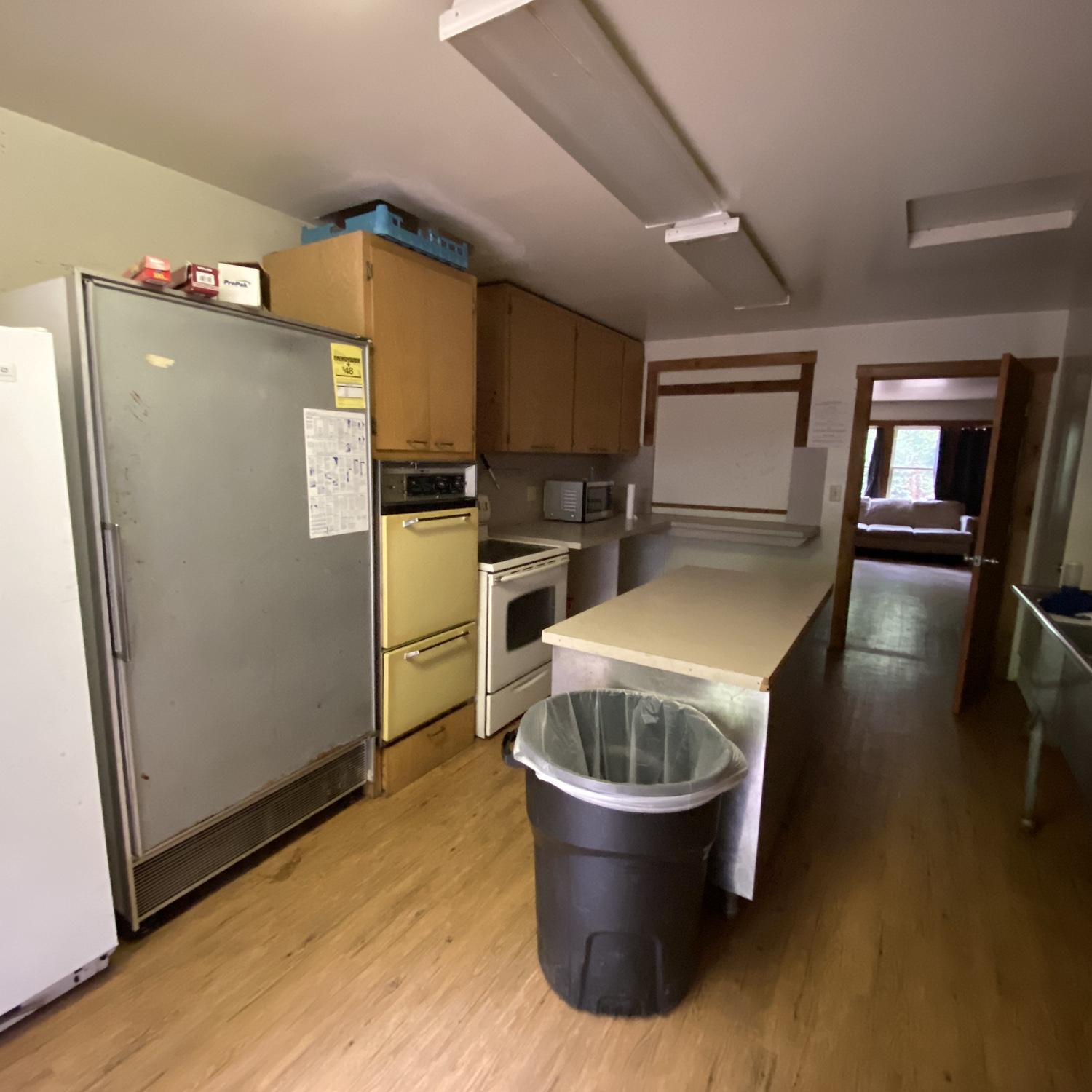 Community kitchen if you need to cook or if there is a fire ban and we cannot use coal or propane cookers