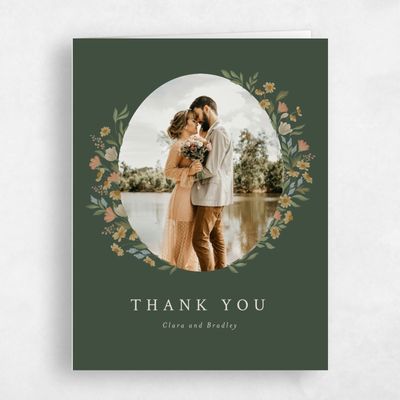 Evergreen Wedding Thank You - Florentina Photo
