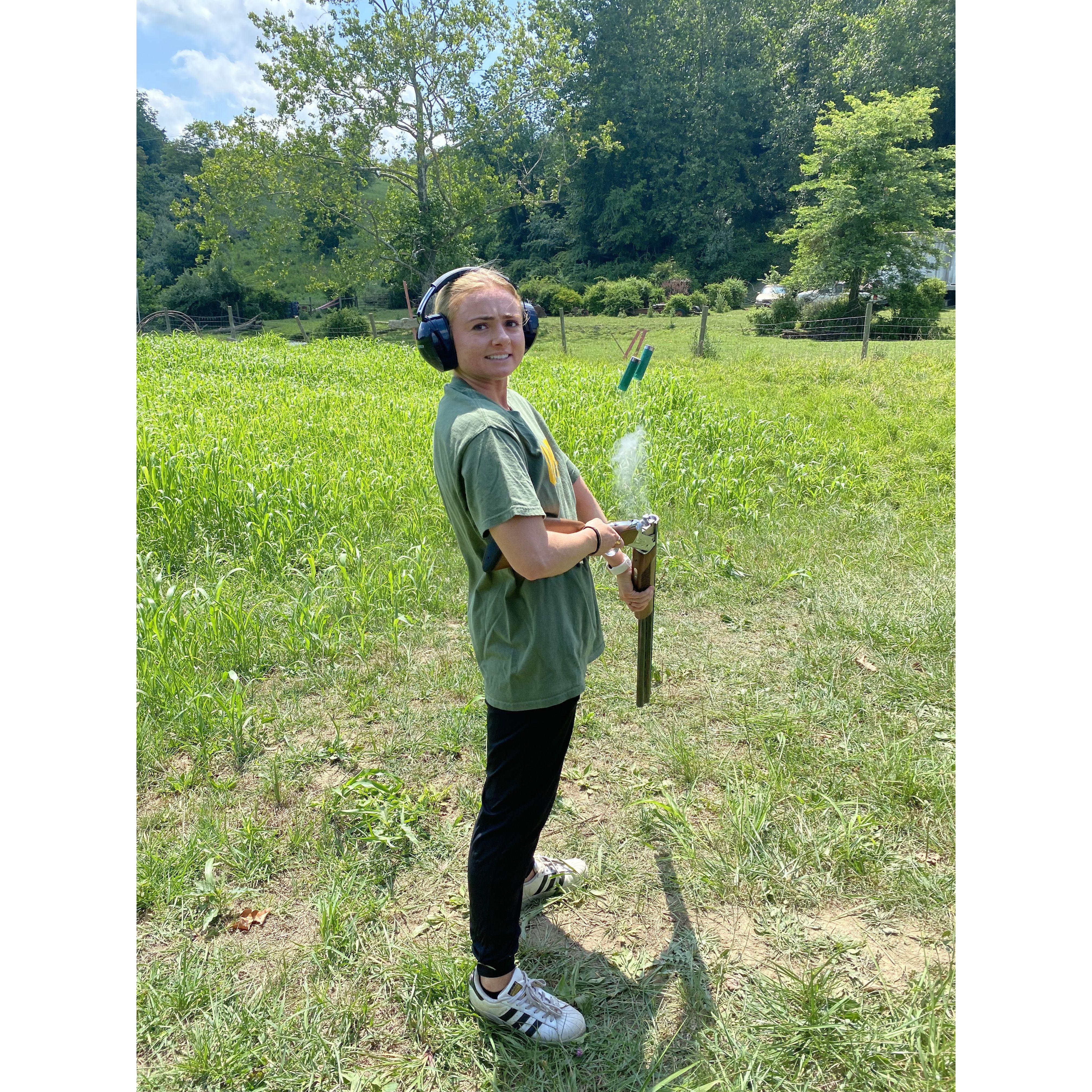 Bobby tried to teach Brenna how to shoot