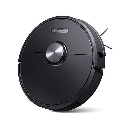 roborock S6, Robotic Vacuum Cleaner and Mop with Adaptive Routing, Selective Room Cleaning, Super Strong Suction, and Extra Long Battery Life, APP & Alexa Voice Control, Black