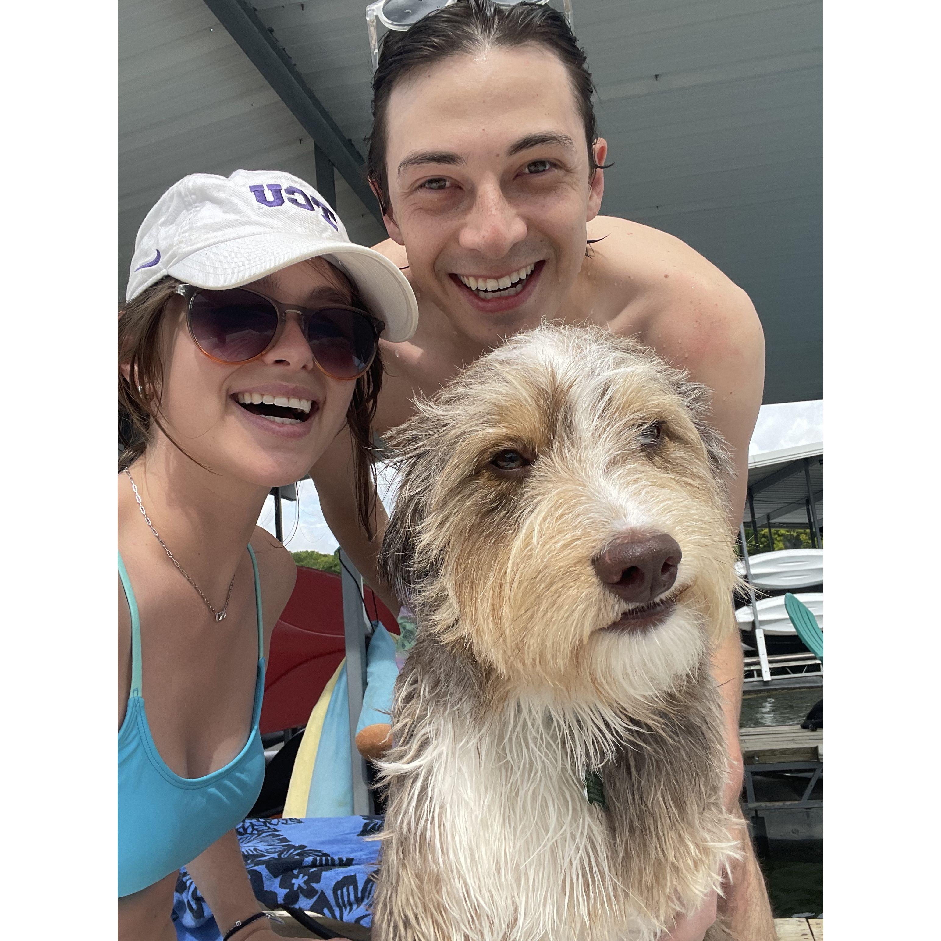 June 2023 - Cute family selfie while having fun in the sun.