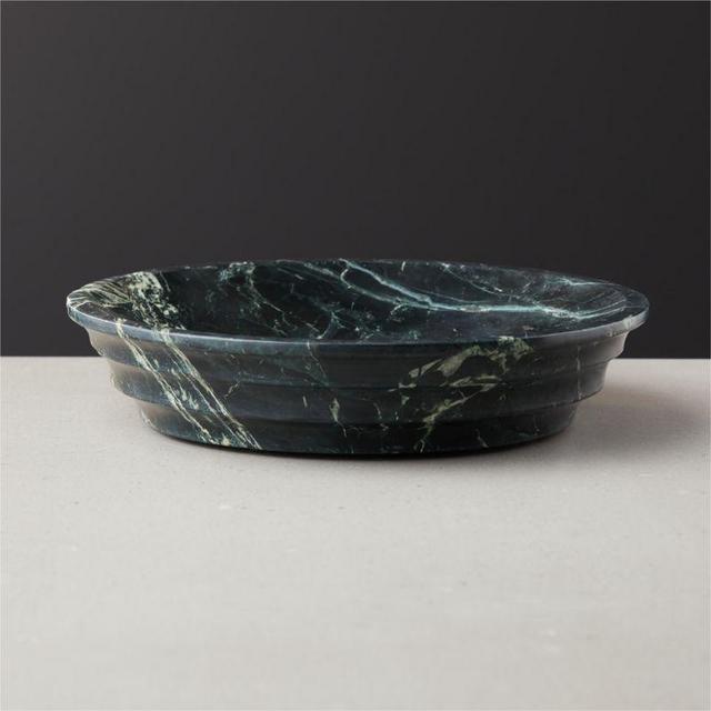Aurora Green Marble Bowl