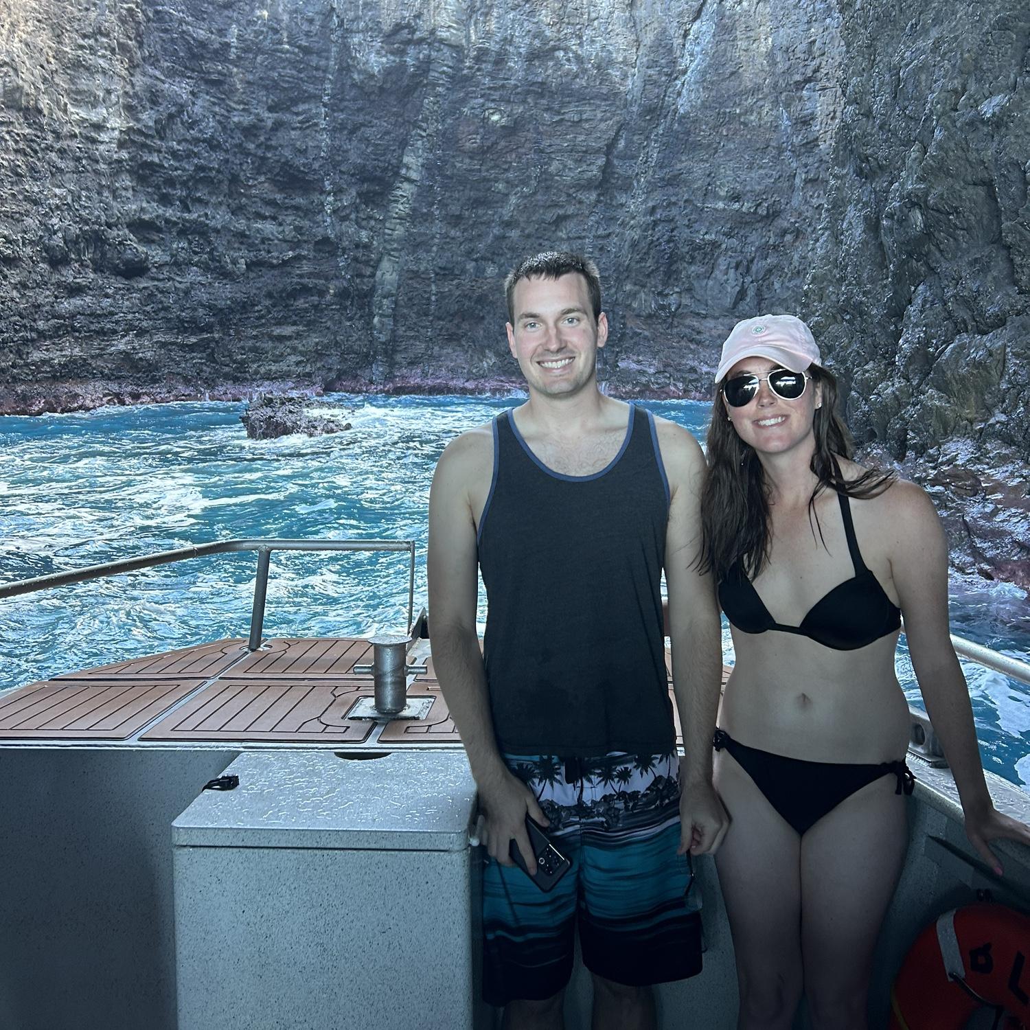 Hanging out in a cave, Kauai style
