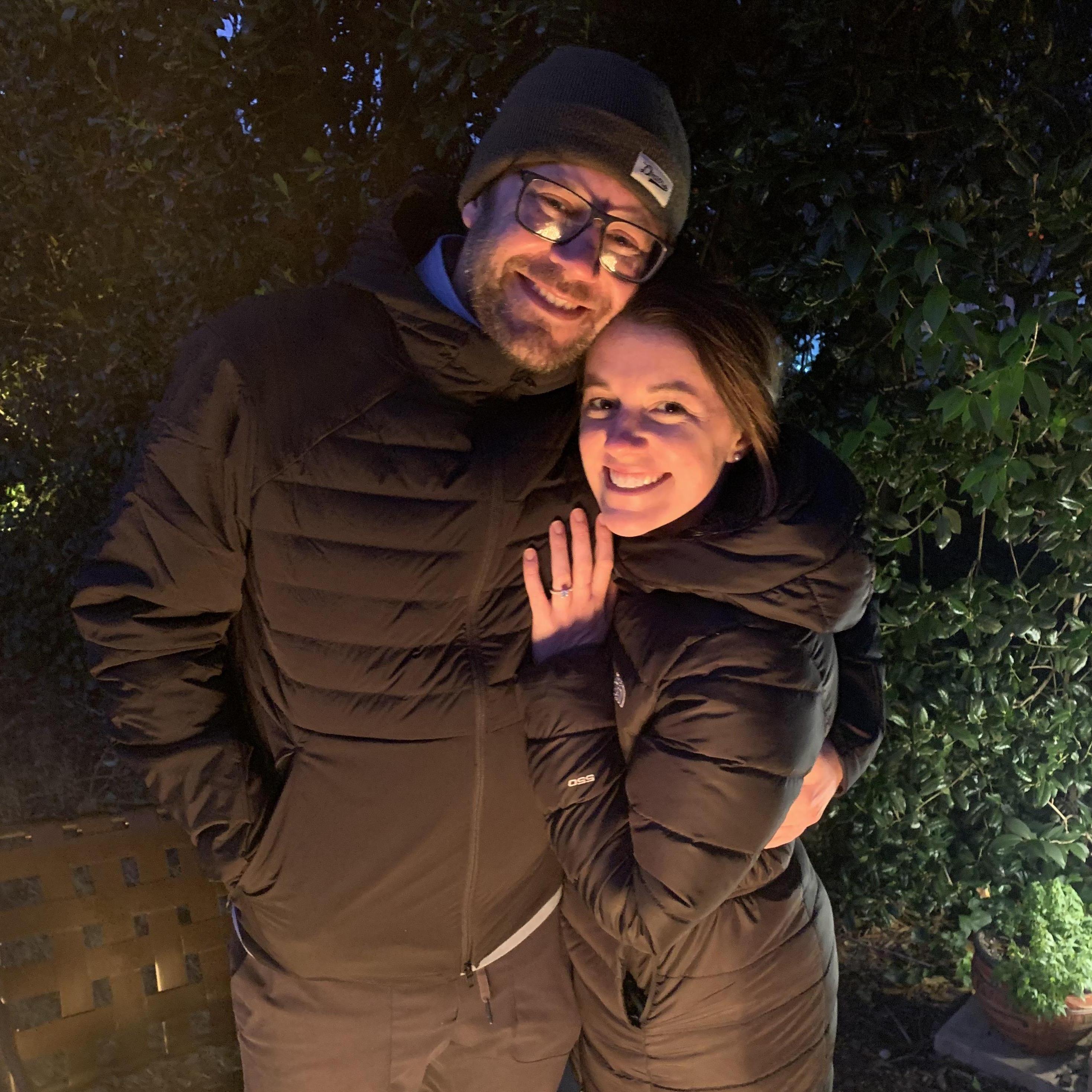 Right after we got engaged. Christmas Day 2020.