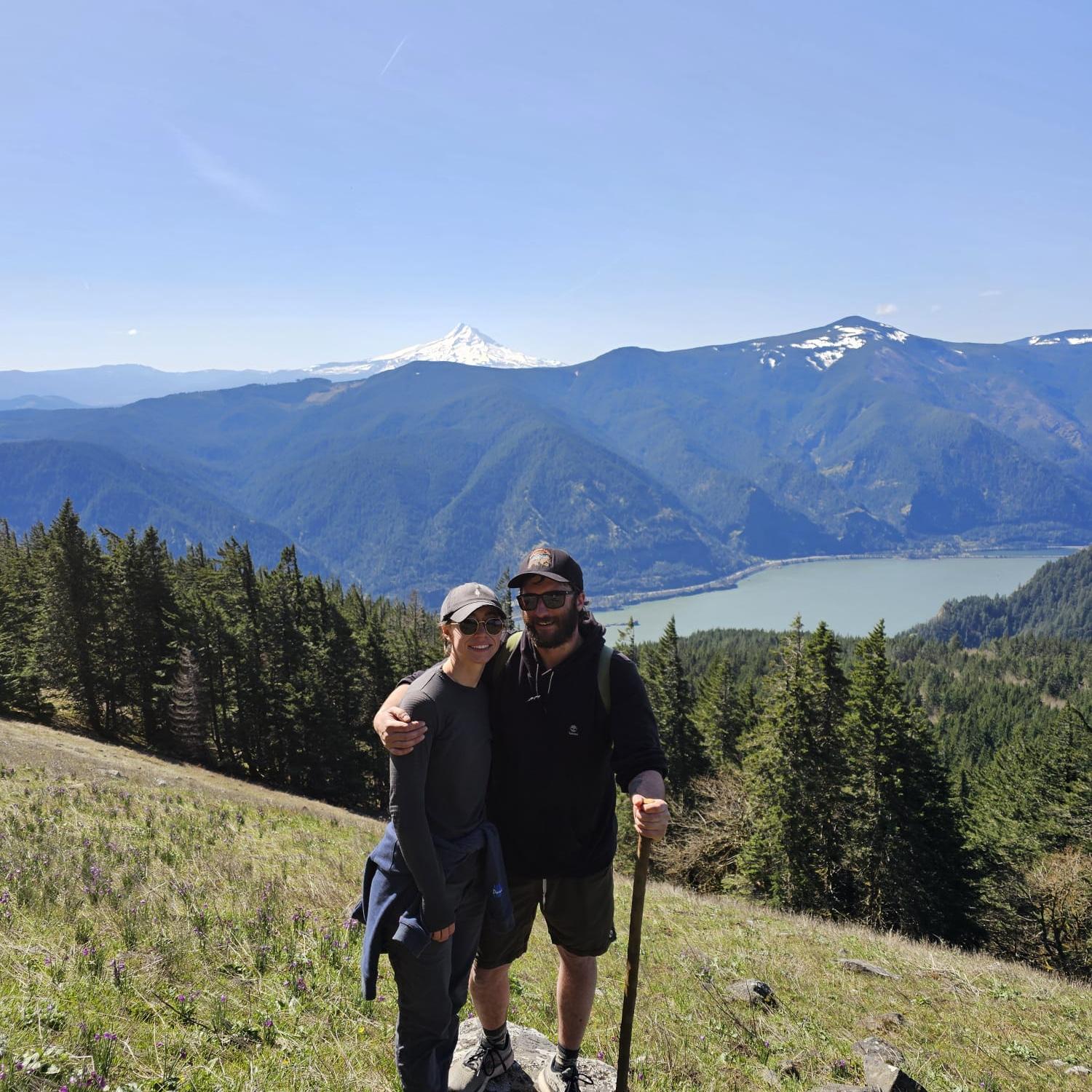 Visiting Hood River.. Mt Hood in the background!