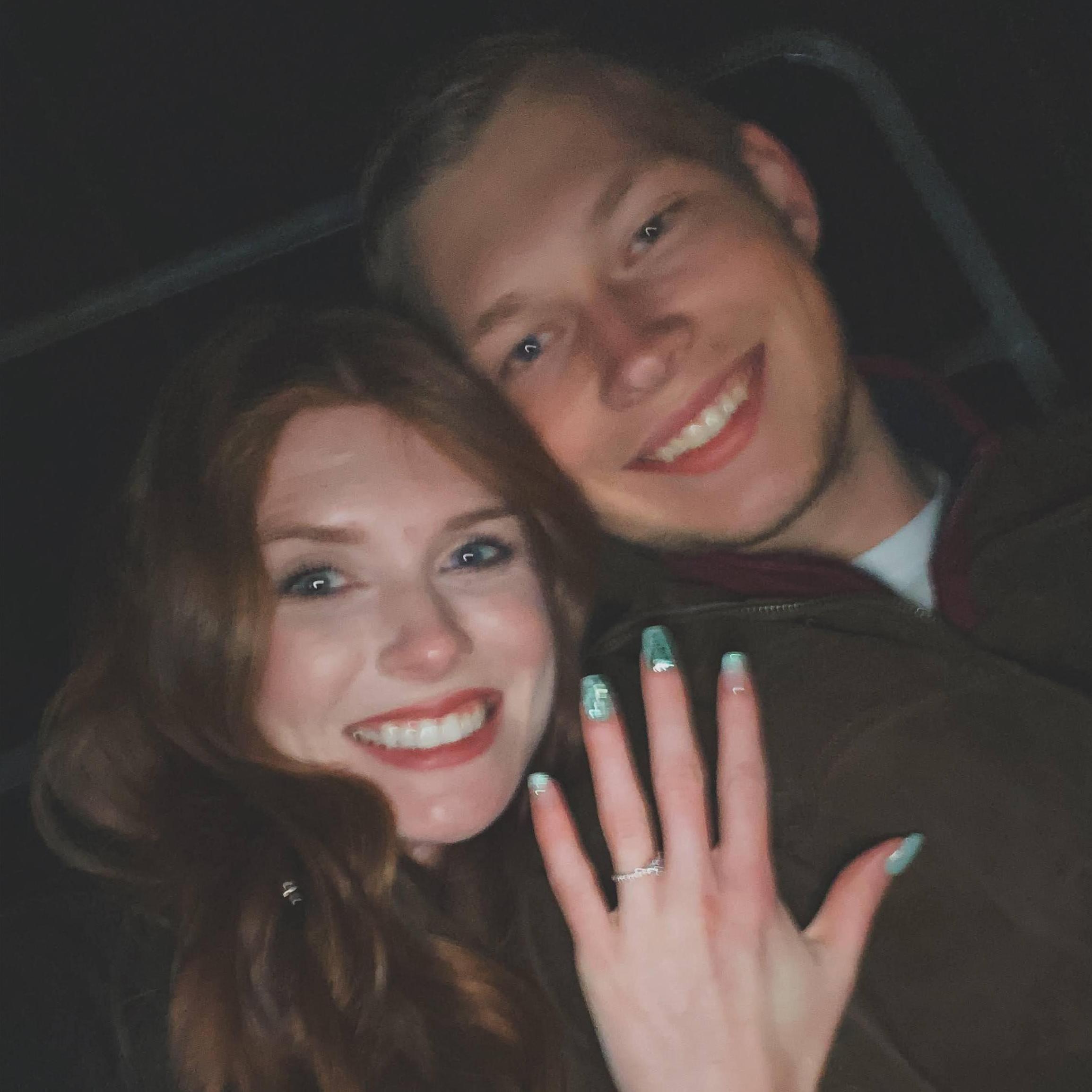 The night we got engaged.