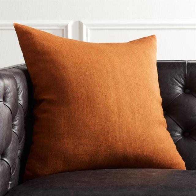 20" Linon Copper Pillow with Down-Alternative Insert