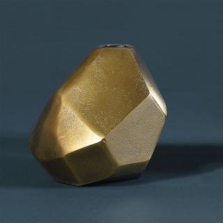 Brass Liv Faceted Vase