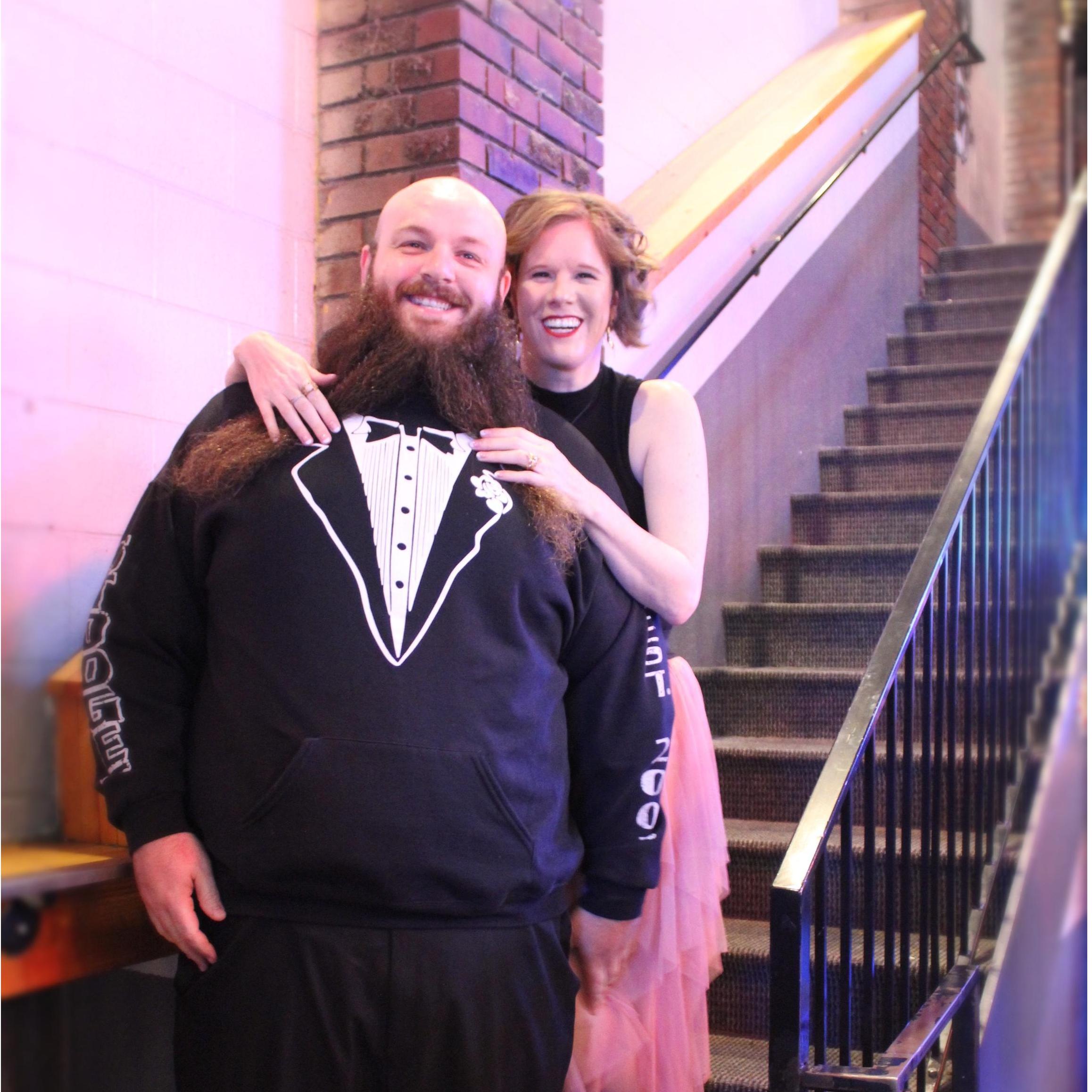 Jesse dressed up for engagement photos