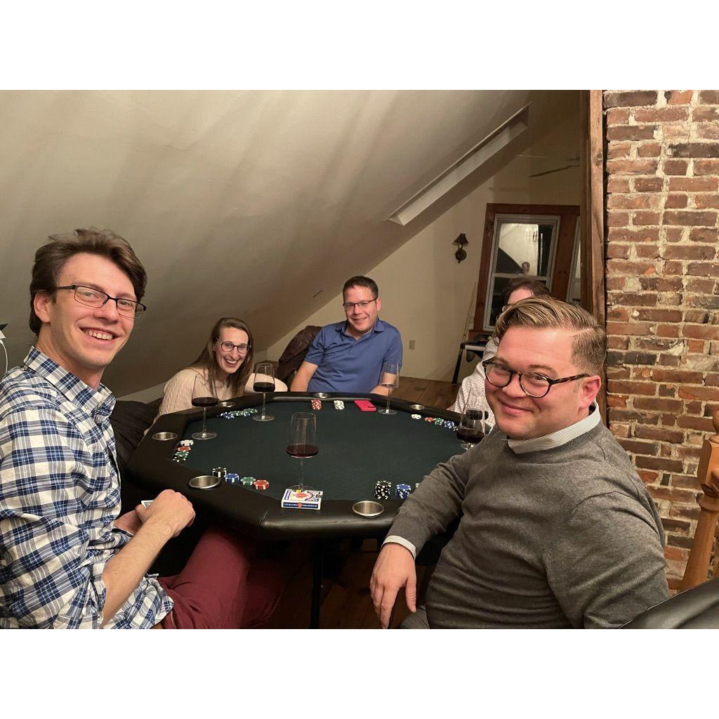 Poker with friends.