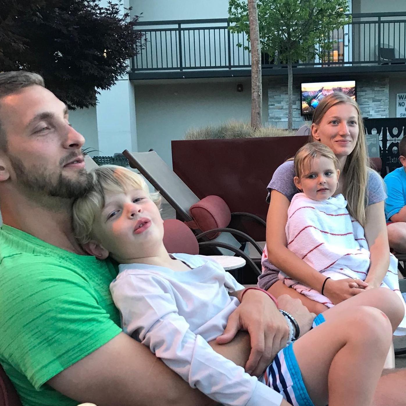 Family time with James and Sara