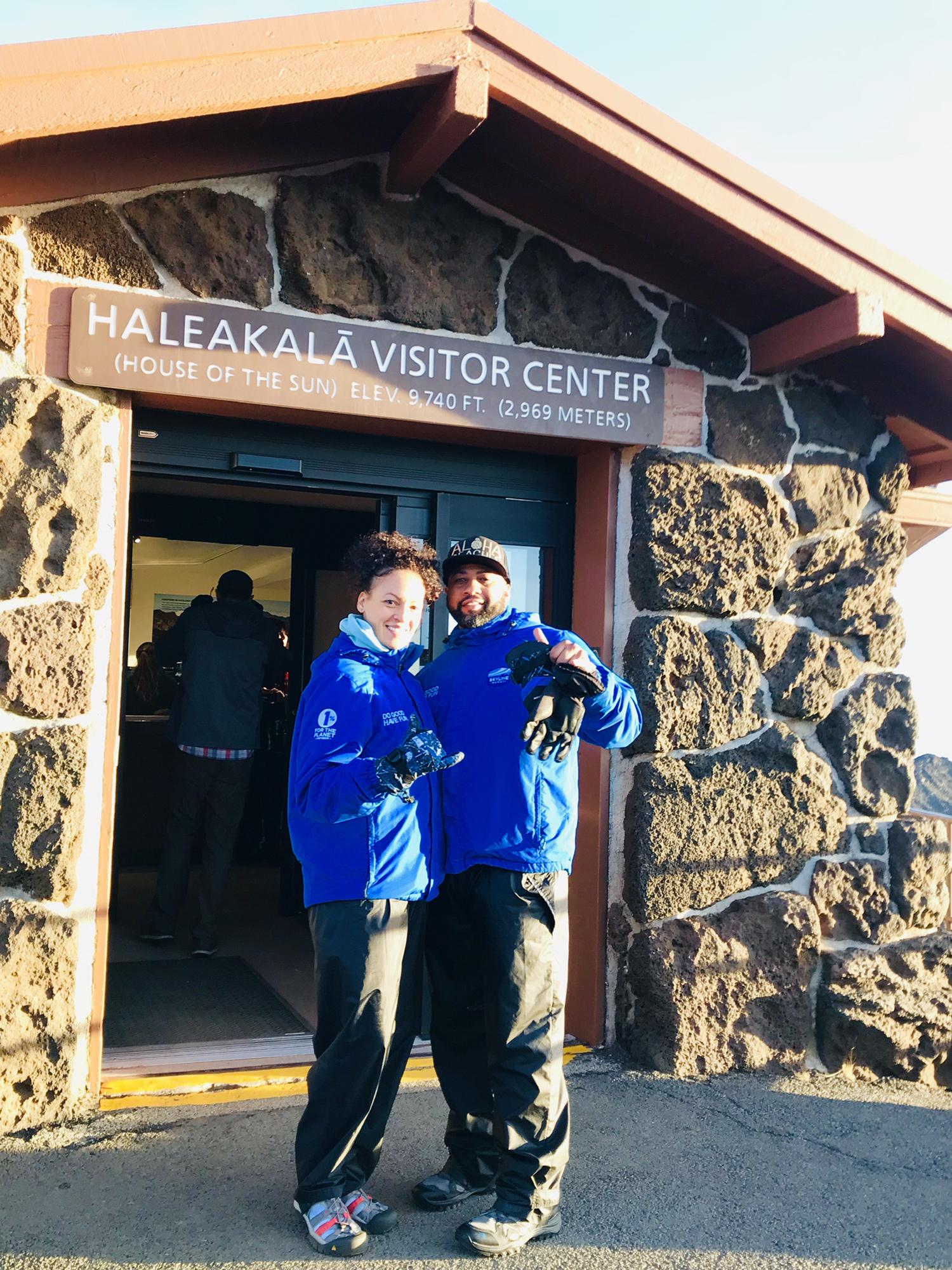 That time we froze in Hawaii. Seeing that sunrise was worth it!