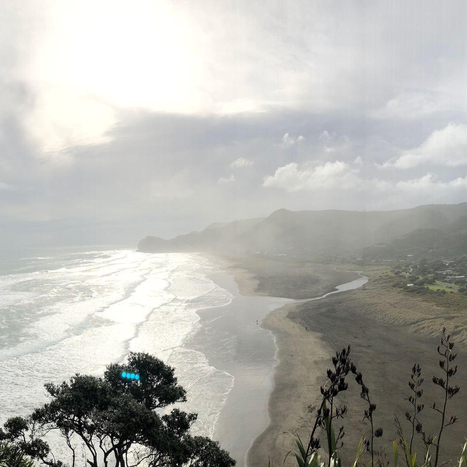 A lookout point we stopped at on our way to Piha Beach on the North Island. We touched the waters of the Tasman Sea that day.
