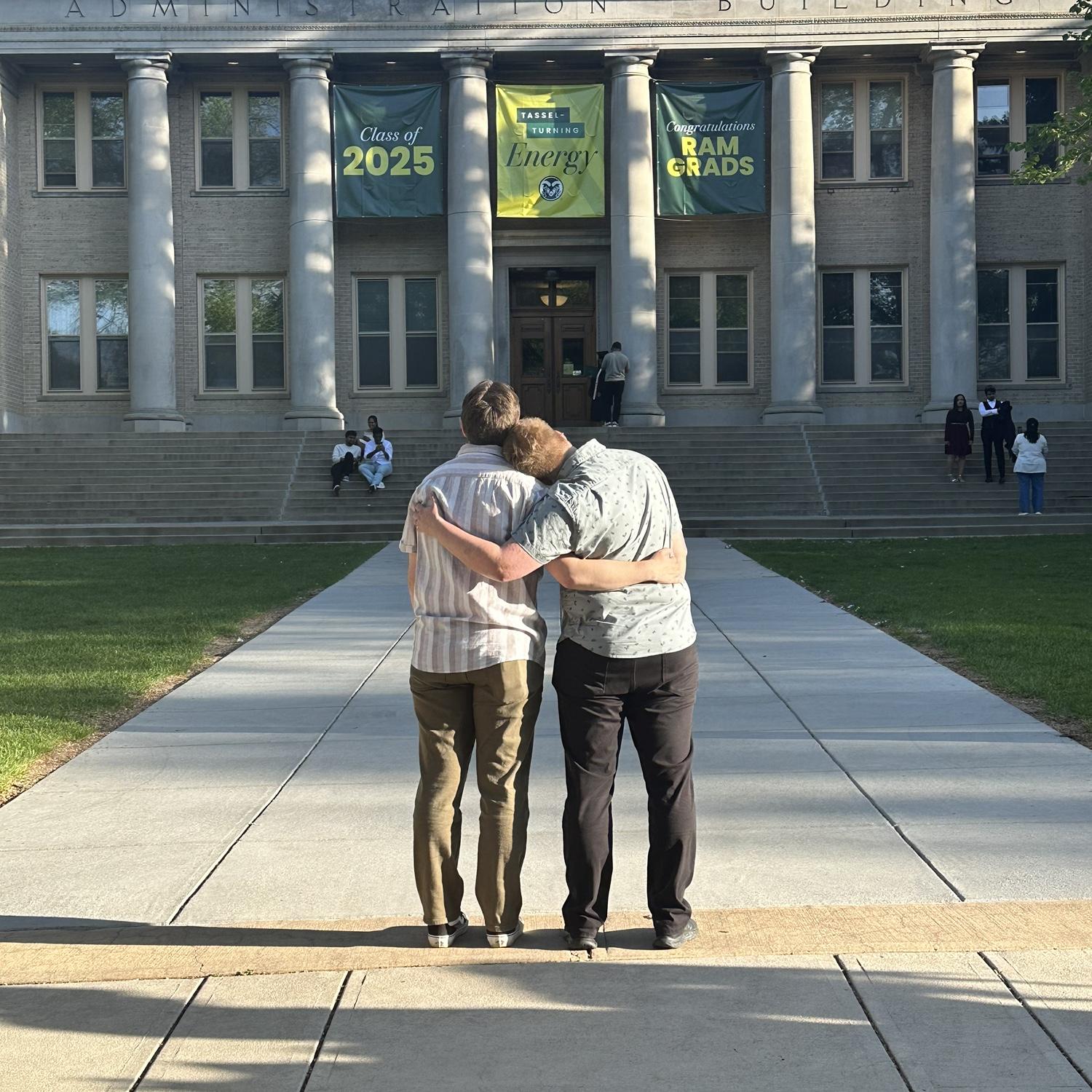 Returning to the spot where we first met on the day we signed our marriage license.