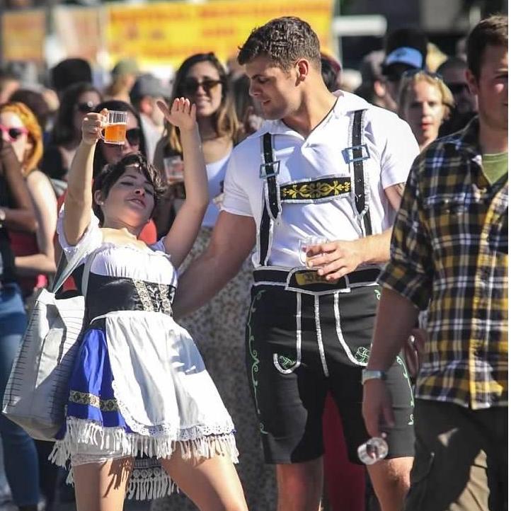 After tying one - or a few - on at Fremont Oktoberfest. It's tradition! October 2014