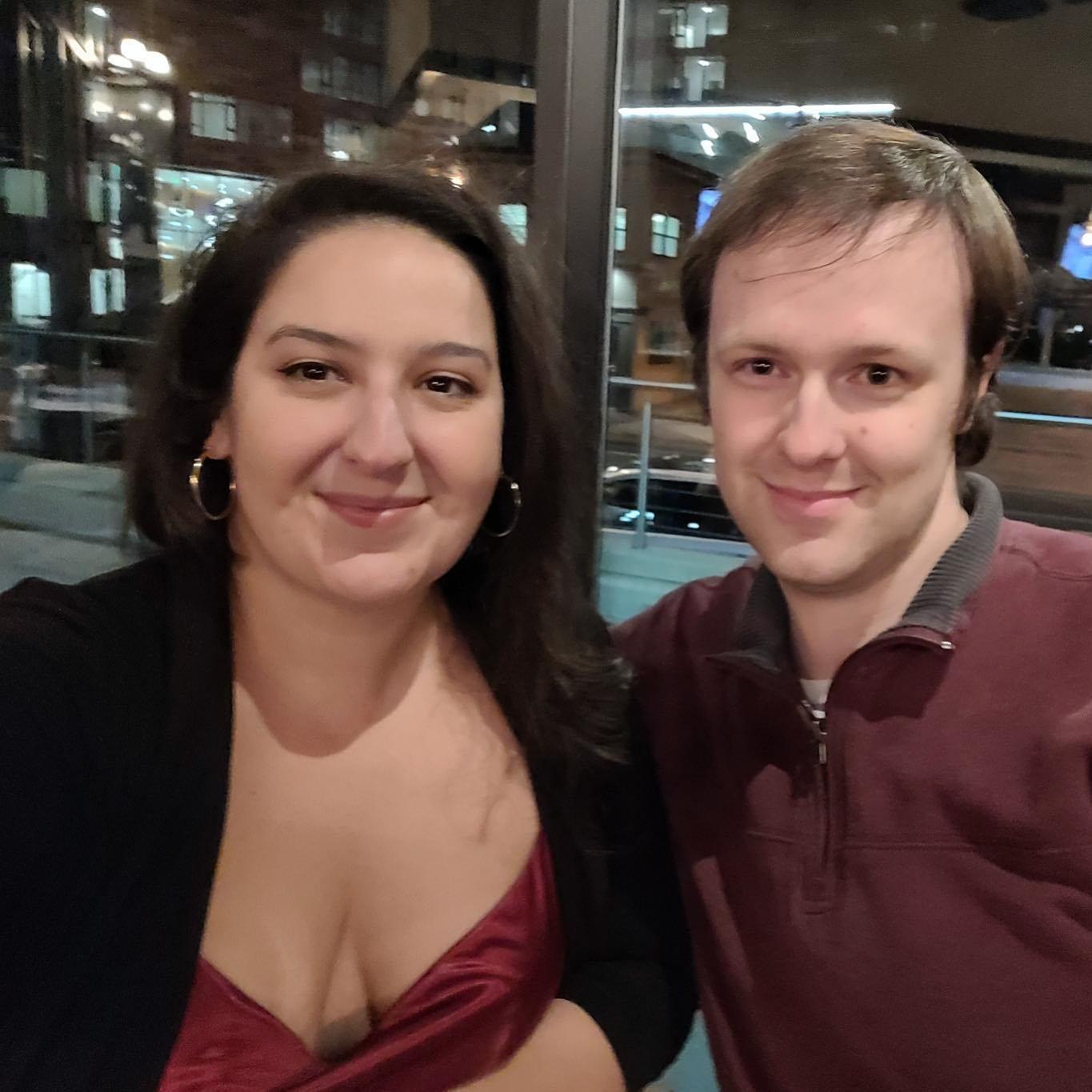 Our first Valentine's Day together!