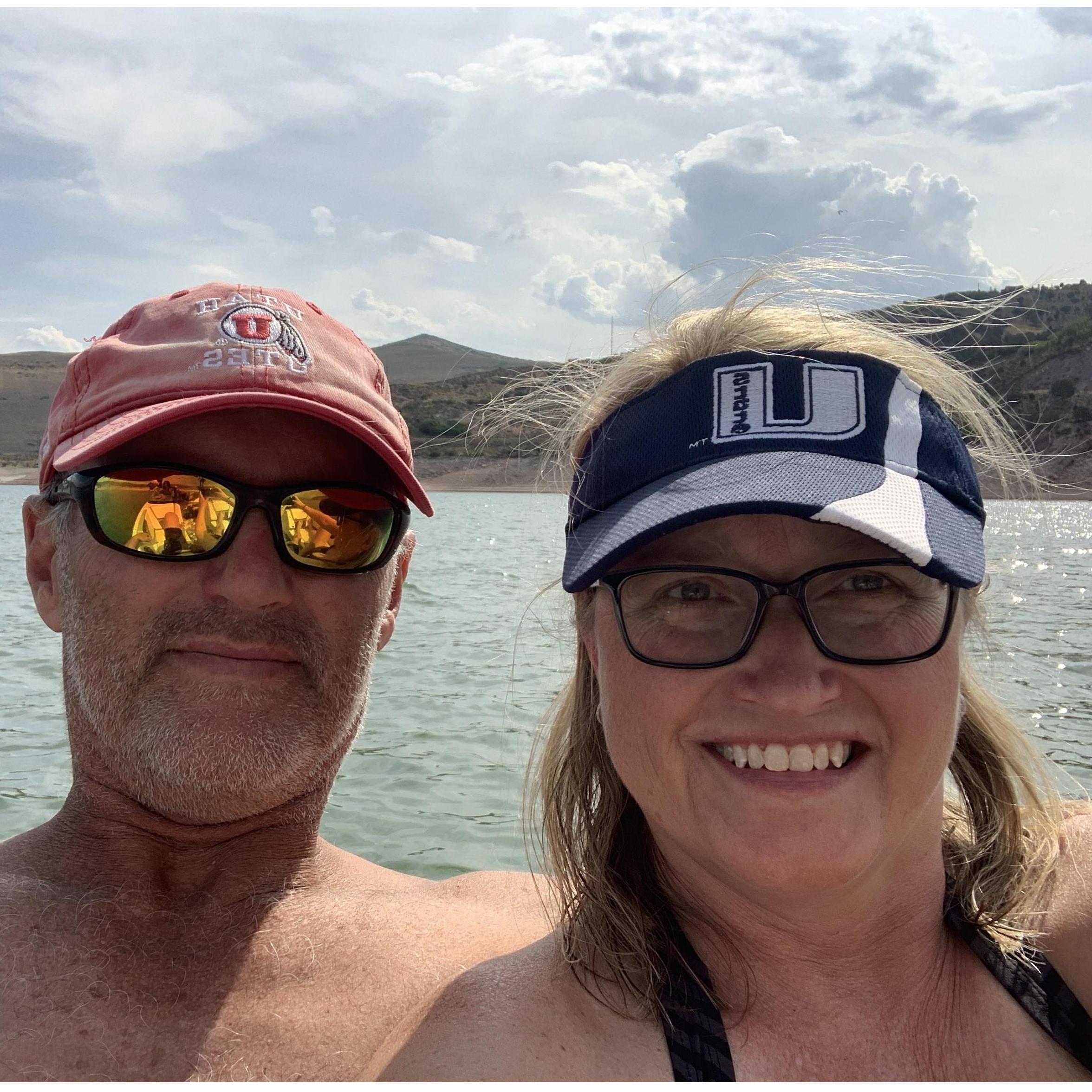 Enjoying summer on the lake.