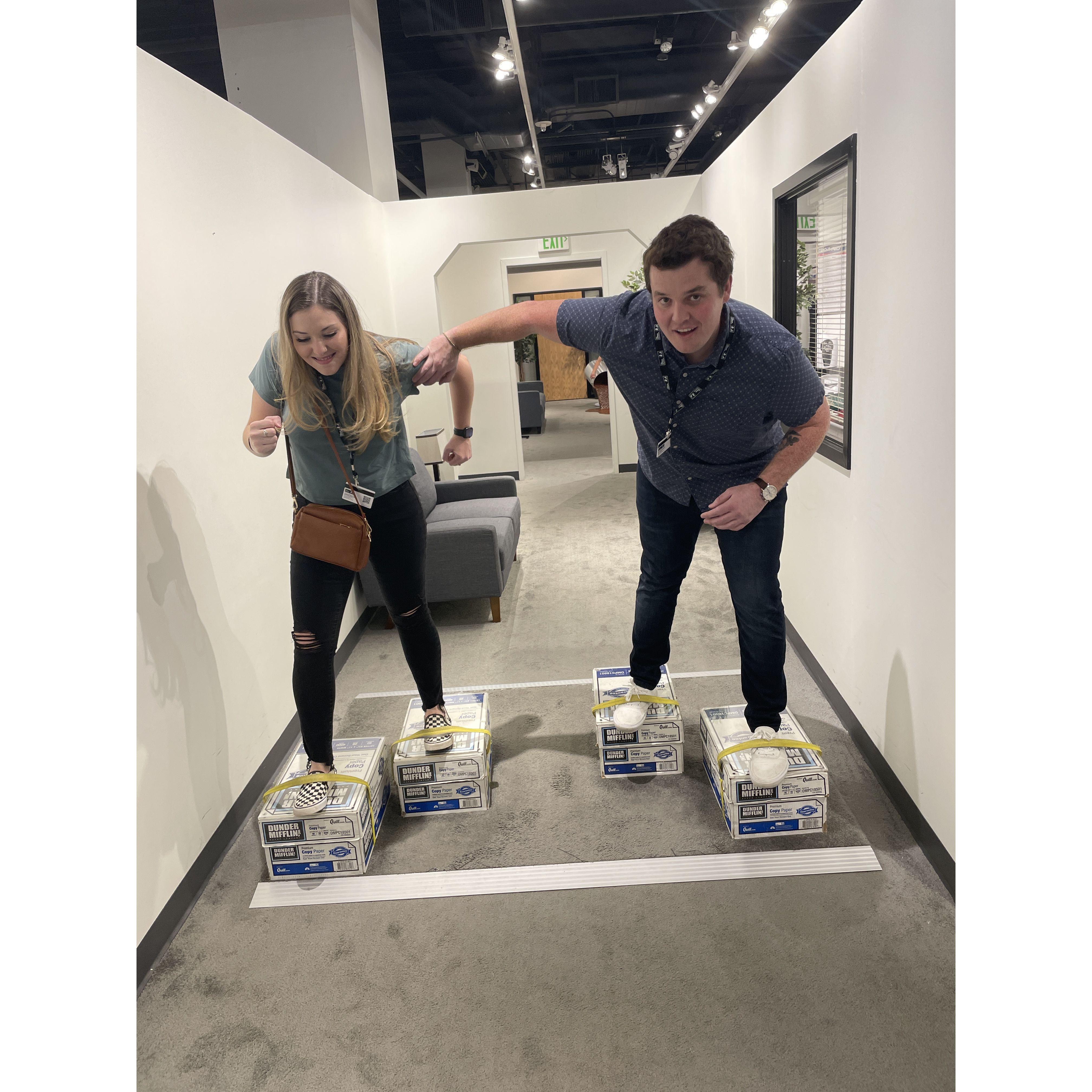 When we visited The Office Experience in D.C. for Ryan's birthday 2022.