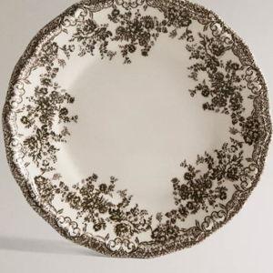 FLORAL EARTHENWARE SIDE PLATE