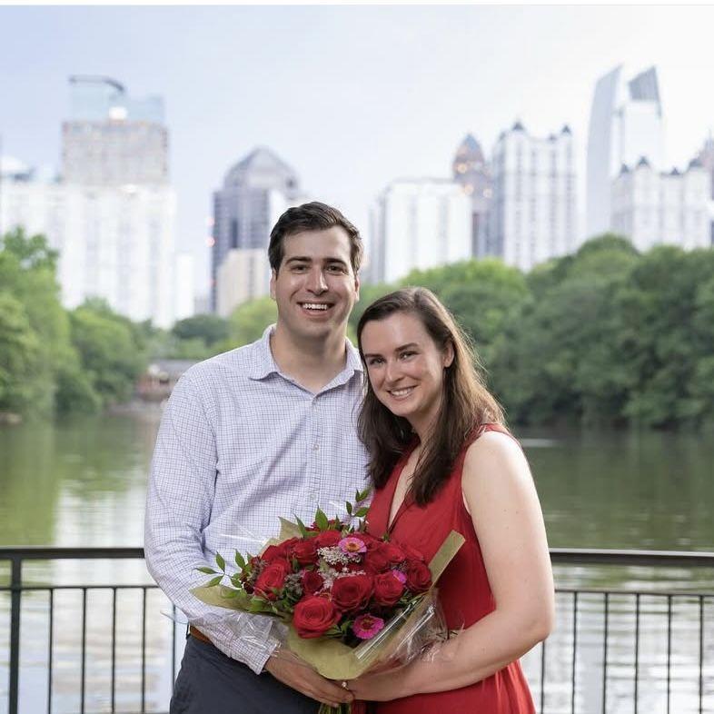 Engaged!  July 28, 2025 at Piedmont Park in Atlanta