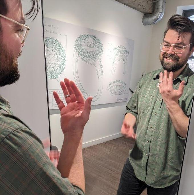 After more serious talks about getting married, Abbey and Jeff went ring shopping in April 2023.
