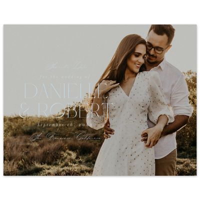 Baby Blue Wedding Digital Save the Date - Orvieto Landscape