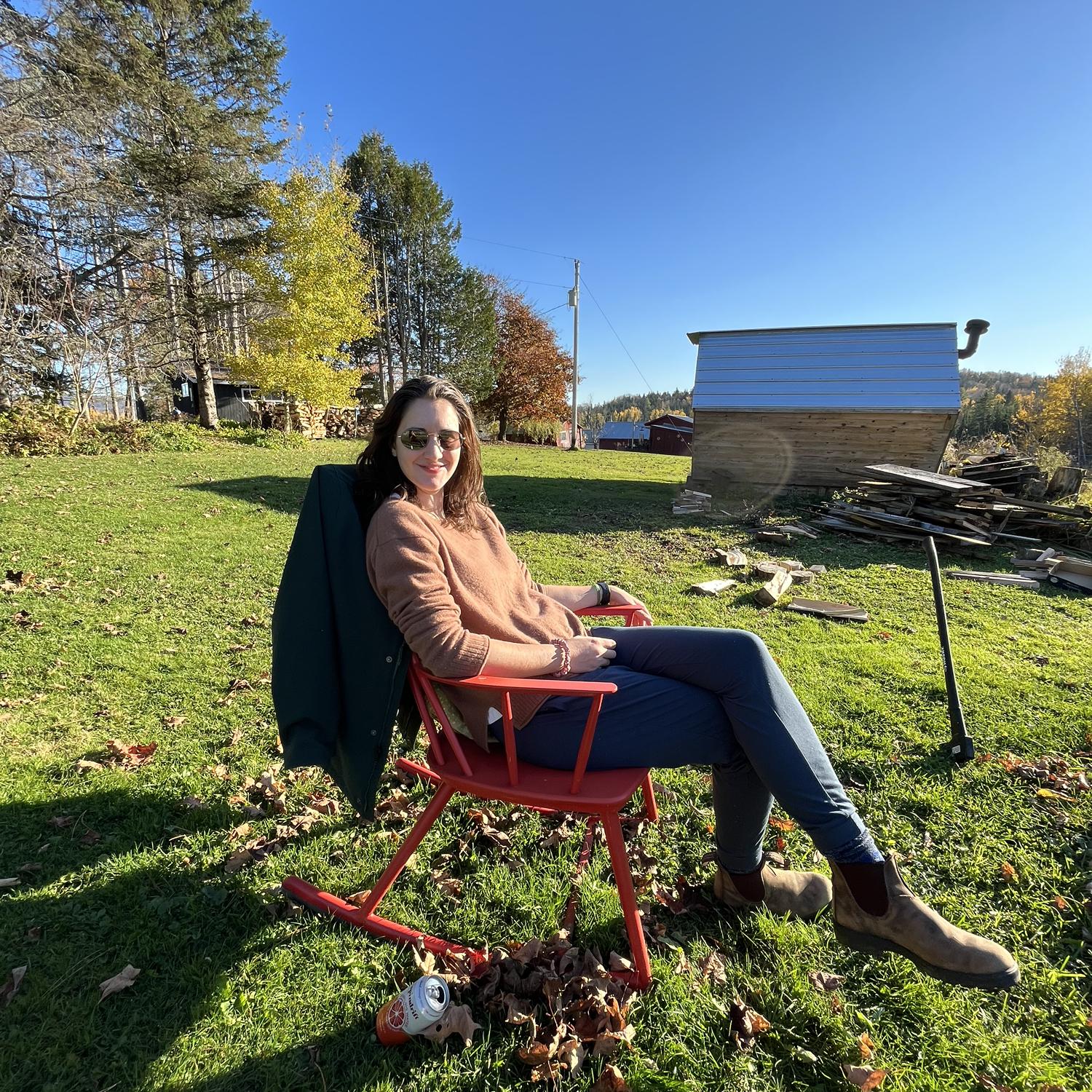 Irene practicing her retirement