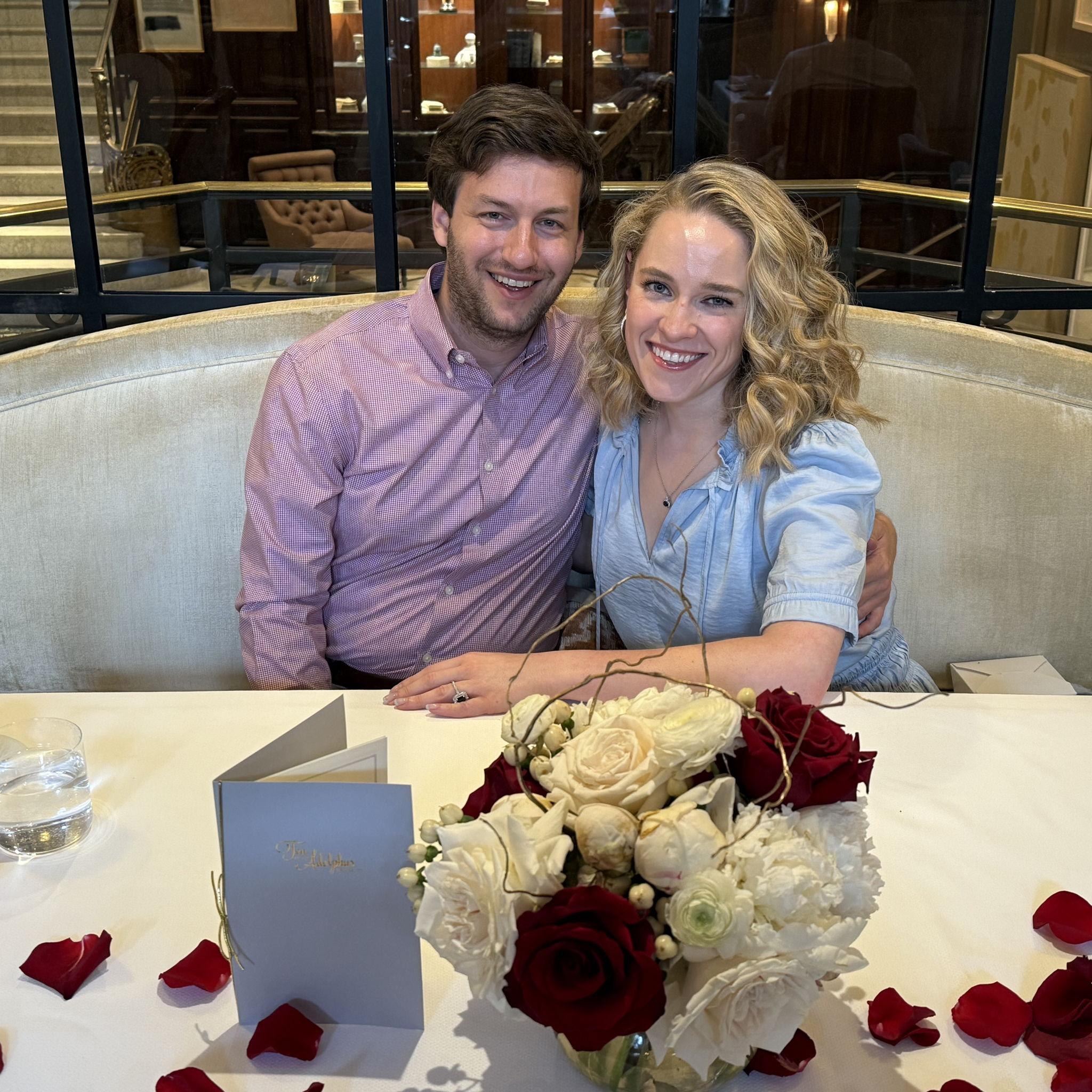 Post proposal tea at the adolphus