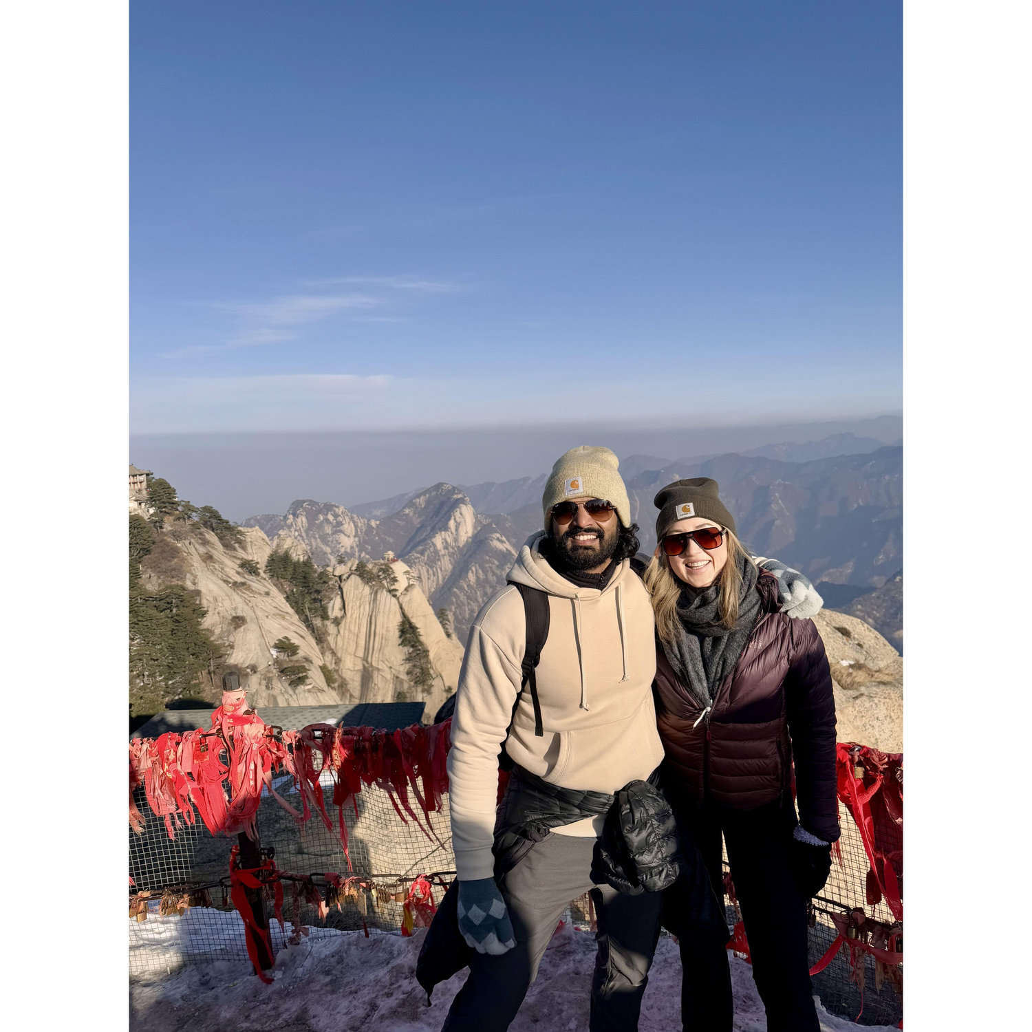 Hiking together in Xi'an, China (is anyone surprised?).