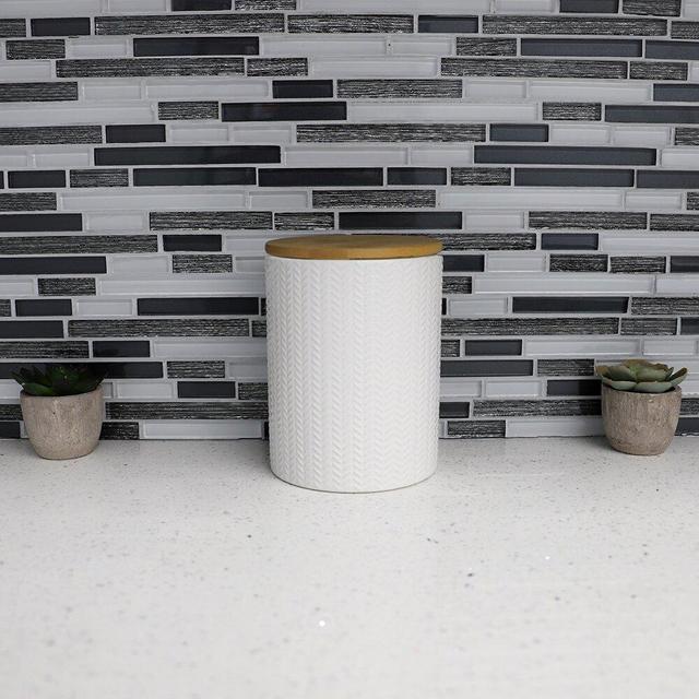 Wave Ceramic Kitchen Canister