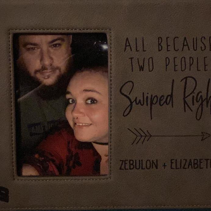 1st Christmas together! 
Elizabeth’s gift to Zeb