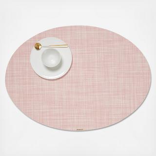 Mini Basketweave Oval Placemat, Set of 4