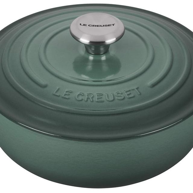 Le Creuset Signature Enameled Cast Iron Sauteuse. 3-1/2-Qaurt, Artichaut