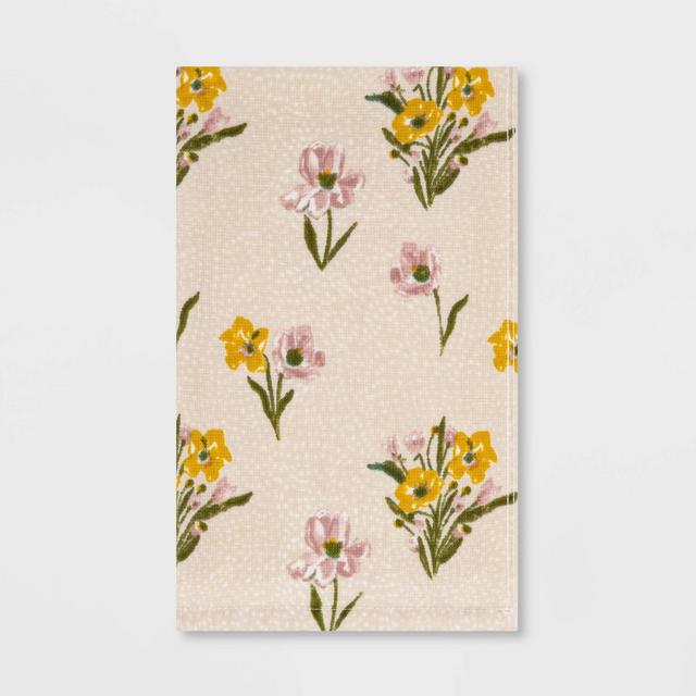 Spring Floral Hand Towel Cream - Threshold™