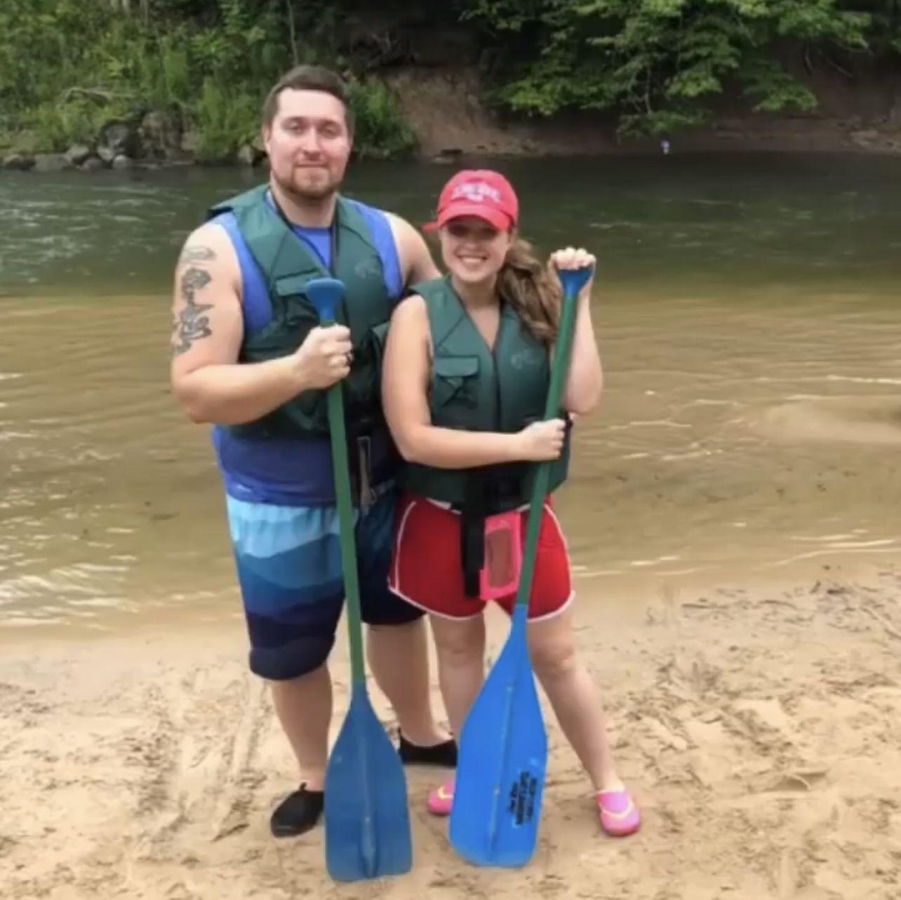 This was our first trip together on the pine river in the Manistee National Forest with bunch of friends. This is a three day camping trip! We have tried to go every year ever since .