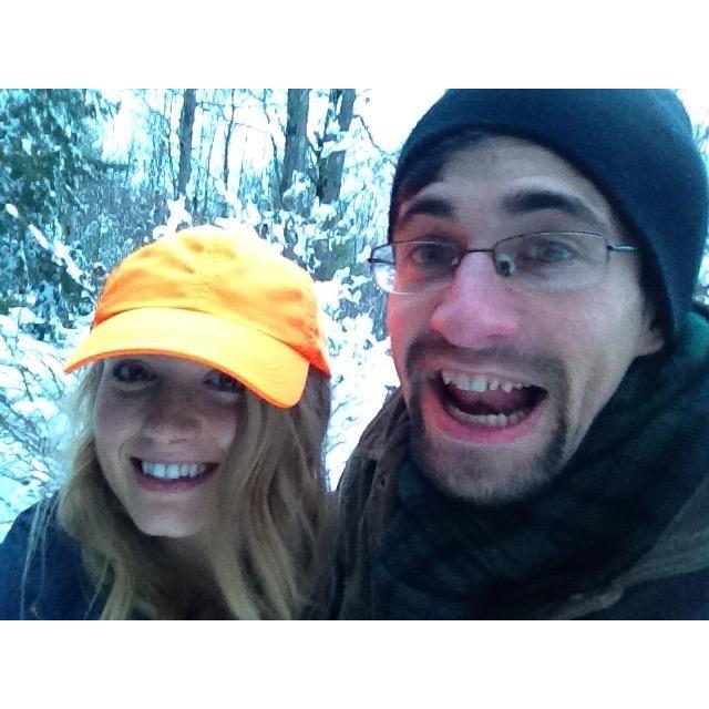 A foot of snow on Thanksgiving! Hollis, Maine: November 2014