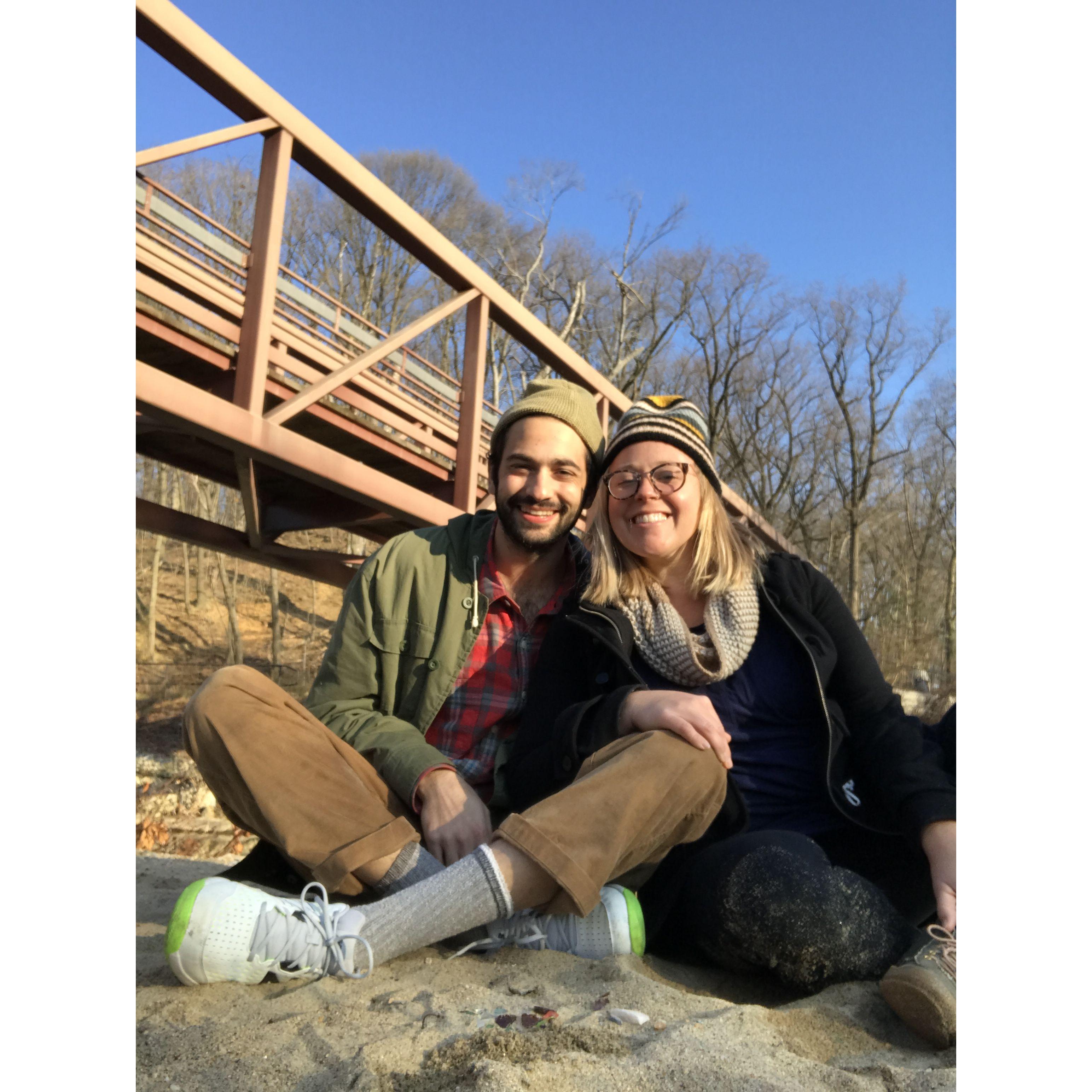 Third date: daytime adventure date where Annie and Bobby looked at art and sat by the water and talked about ripples and connectedness and "finding the others." December 2020.