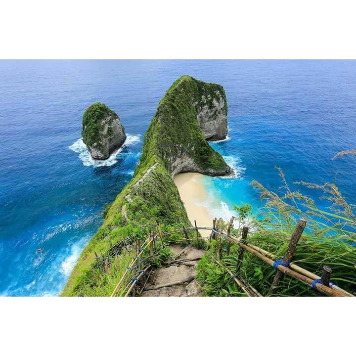 Kelingking Beach, they have completely redone the path and made stairs since we went. It's definitely a hard hike up and down but worth it!